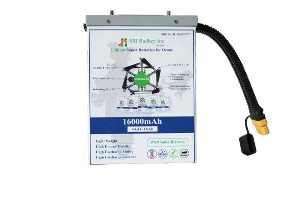 16000mAh SRI Lithium Smart Drone Battery (44.4V-16Ah)